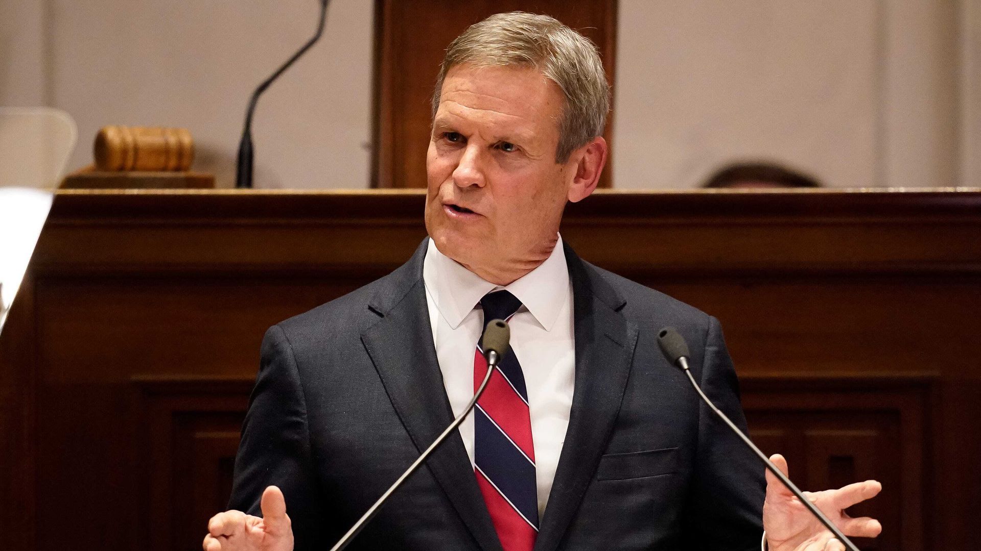 Gov. Bill Lee during his State of the State address. 