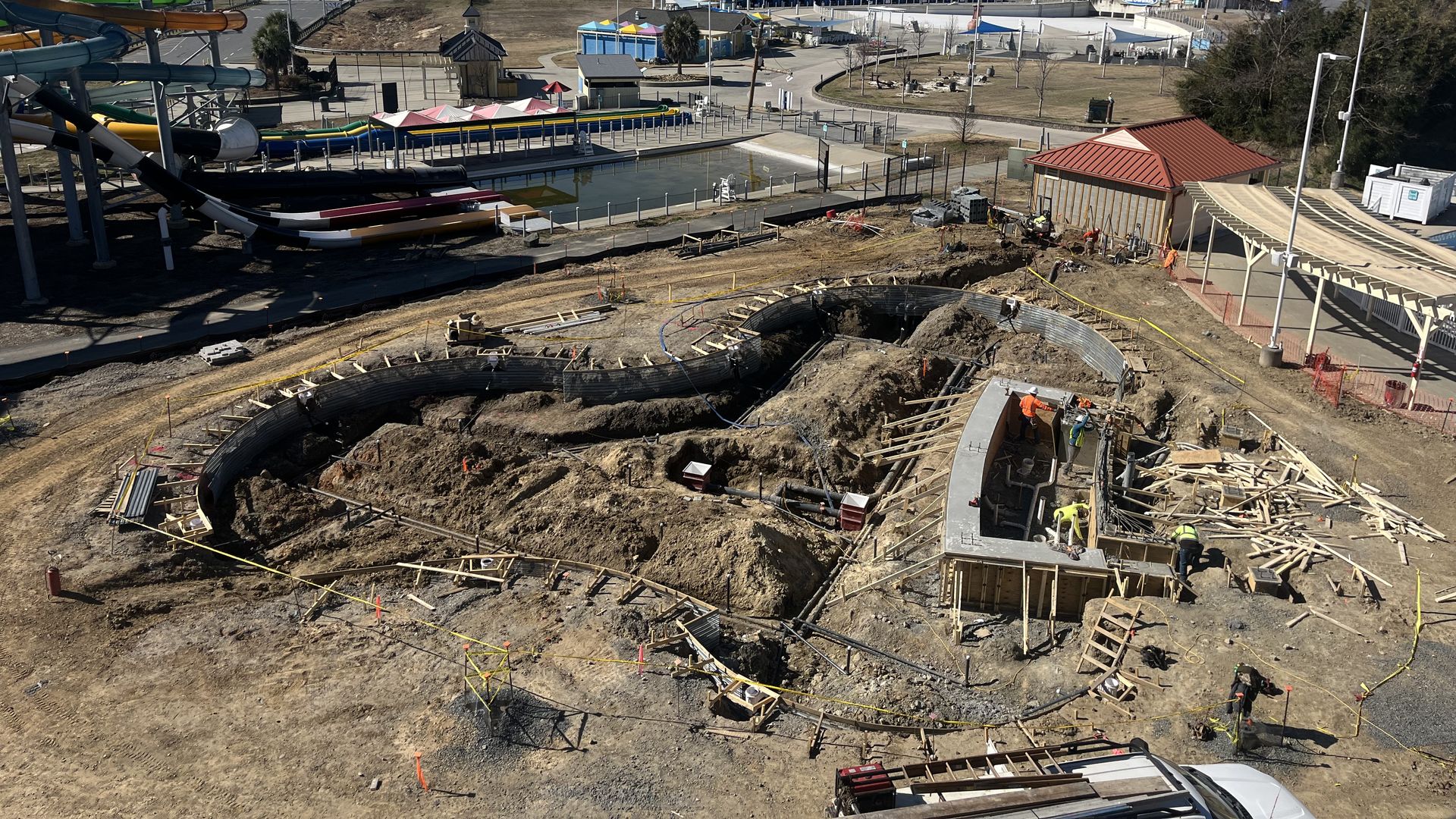 Under construction pool