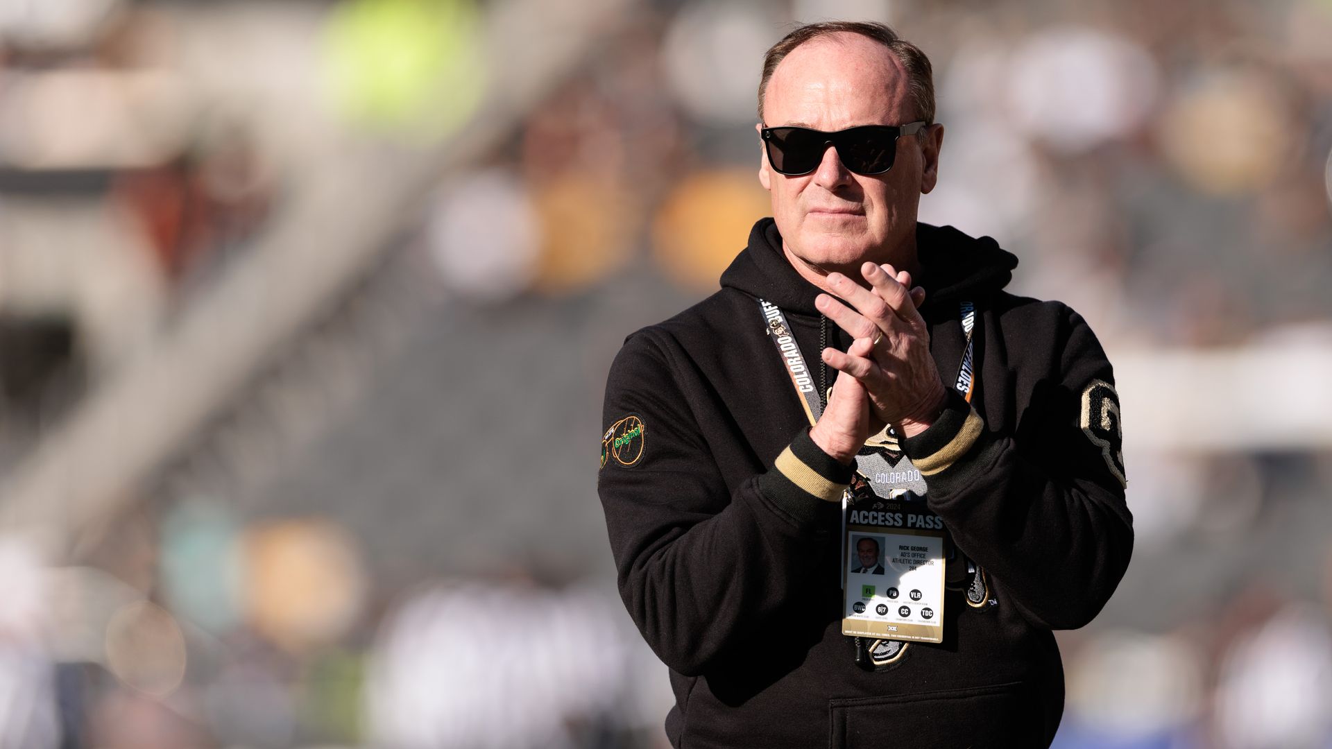 University of Colorado athletic director Rick George on Nov. 29, 2024, at Folsom Field. Photo: Andrew Wevers/Getty Images
