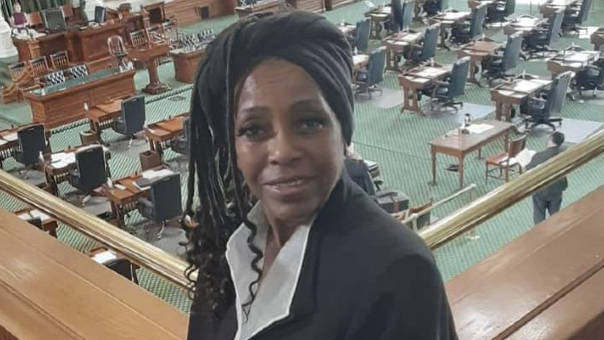 Sandra Crenshaw at the state capitol