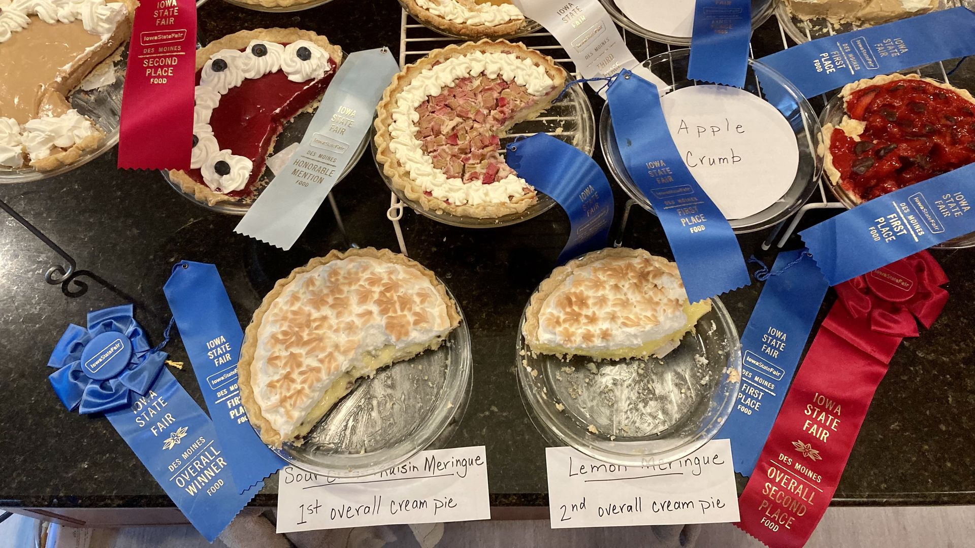 A photo of pies.