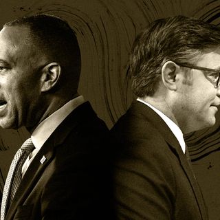 "Deputy speaker" and "so-called leader": How Mike Johnson and Hakeem Jeffries troll each other