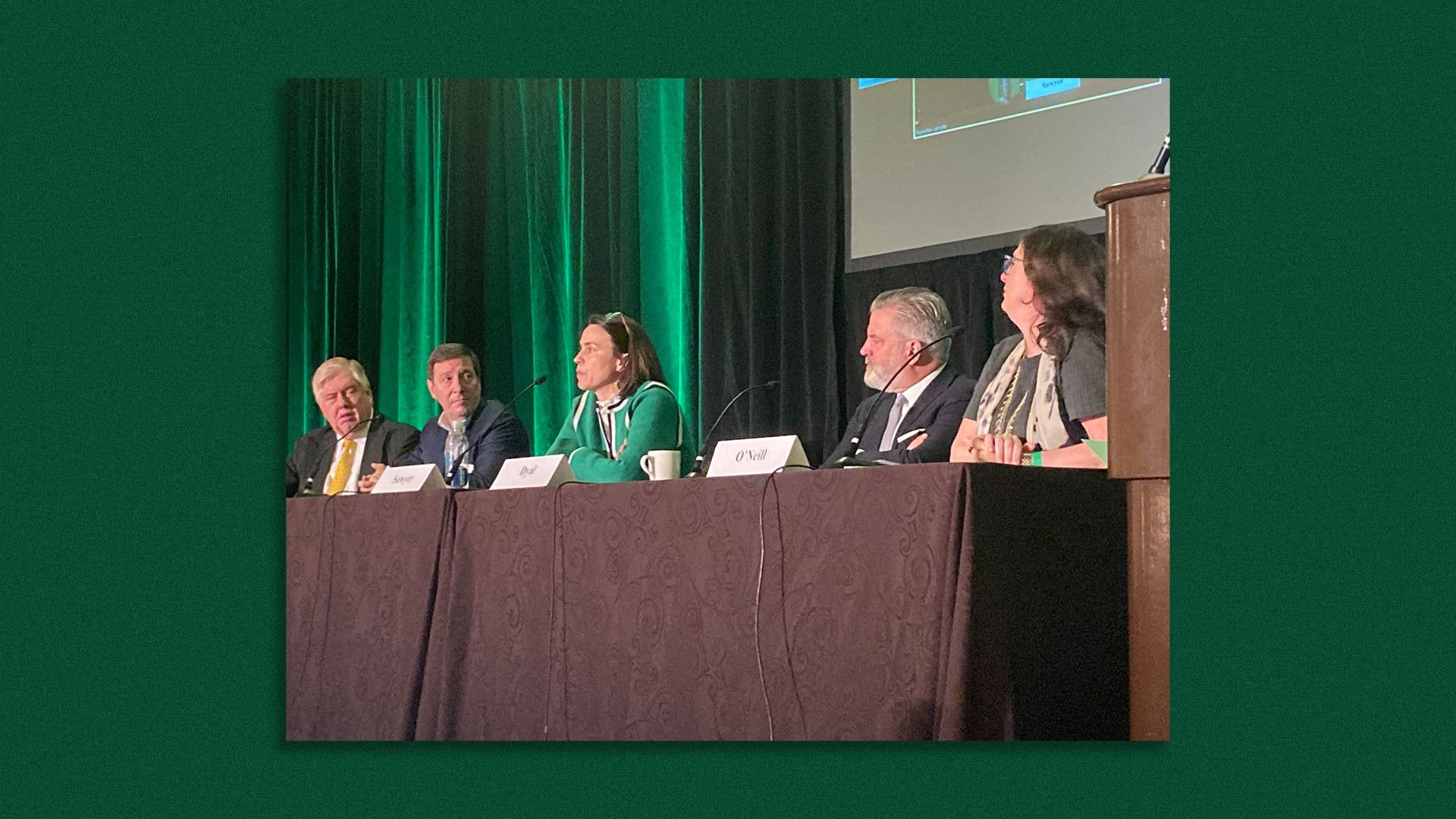 Experts on a panel at Tulane Law event