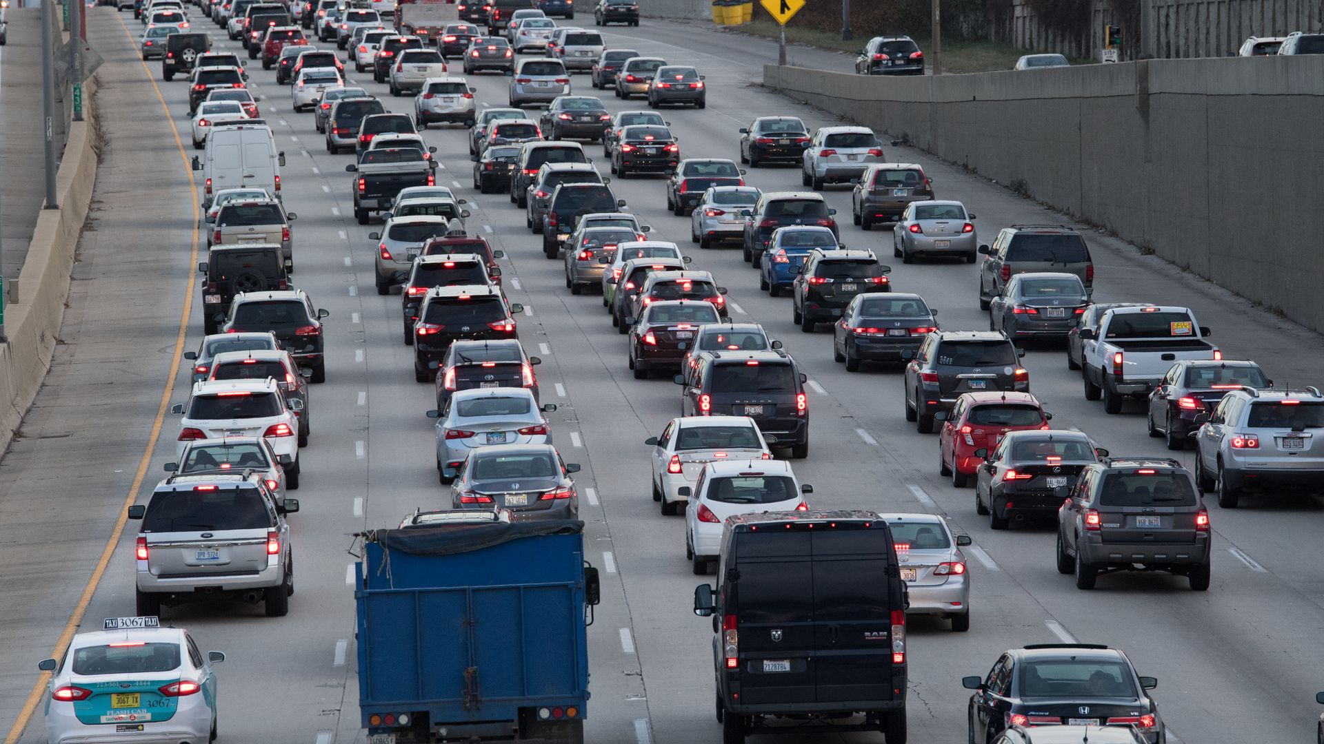 A traffic jam