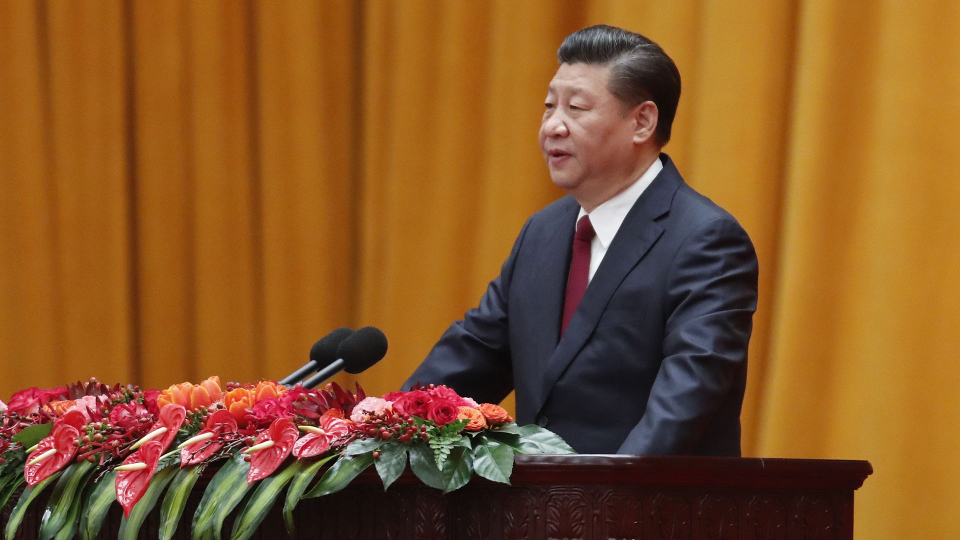 Xi Jinping at lectern