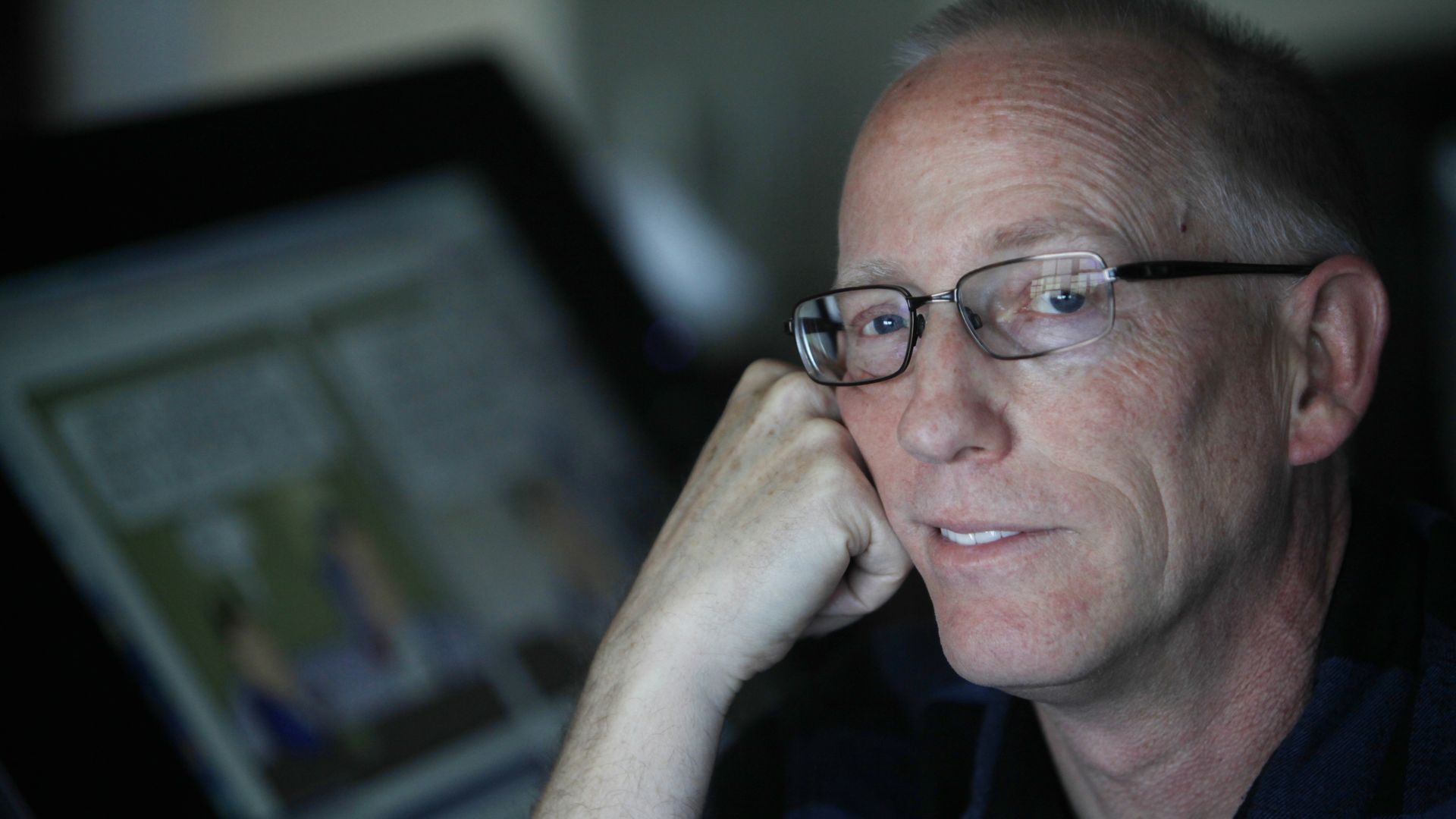 Scott Adams poses for a portrait in his home in January 2014 in Pleasanton, Calif.