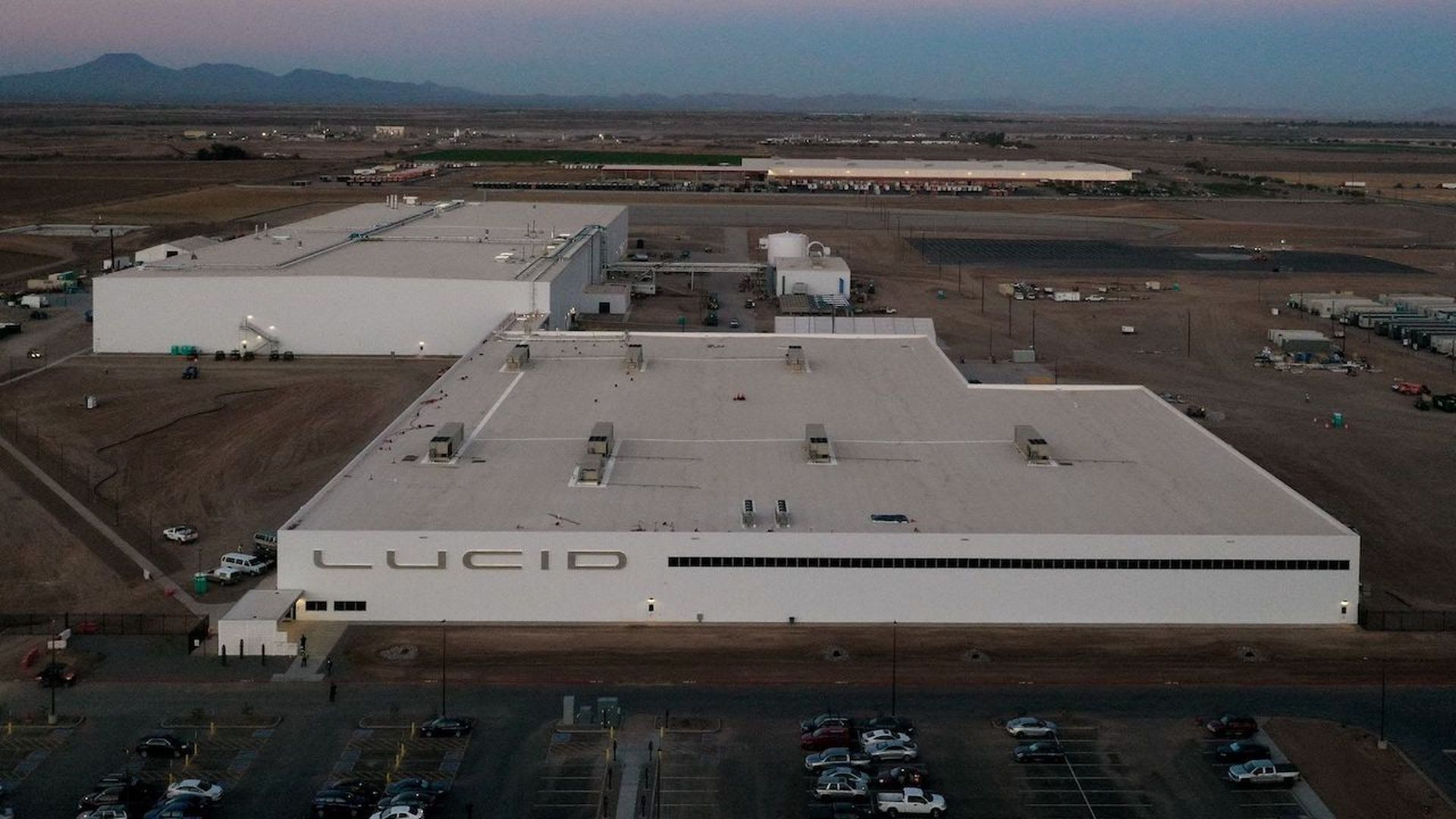 Lucid Motors manufacturing plant in Casa Grande, Arizona.