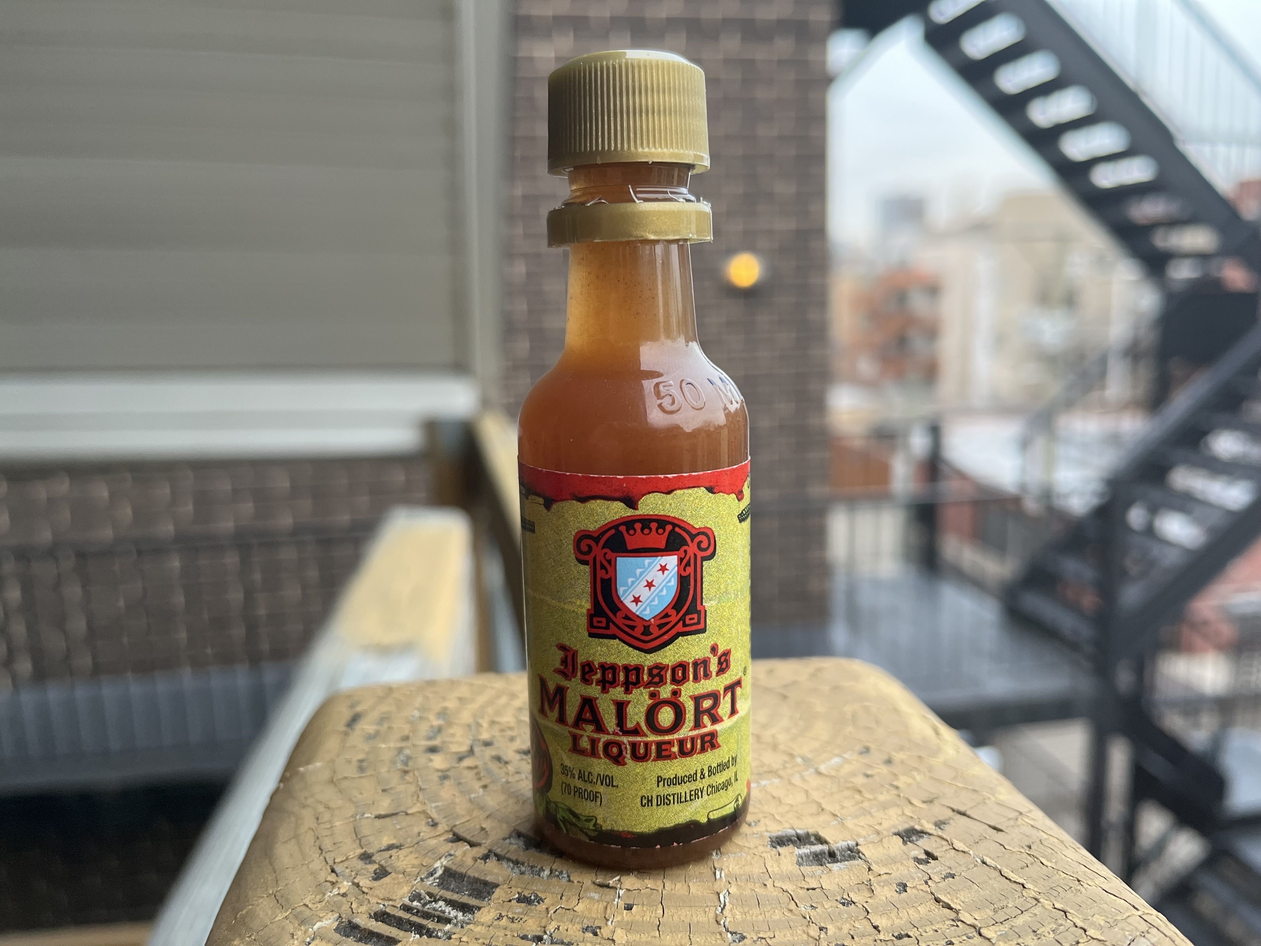 Photo of a bottle of liquor 