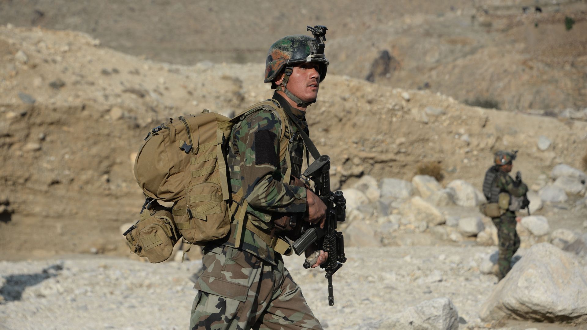 American soldier in Afghanistan
