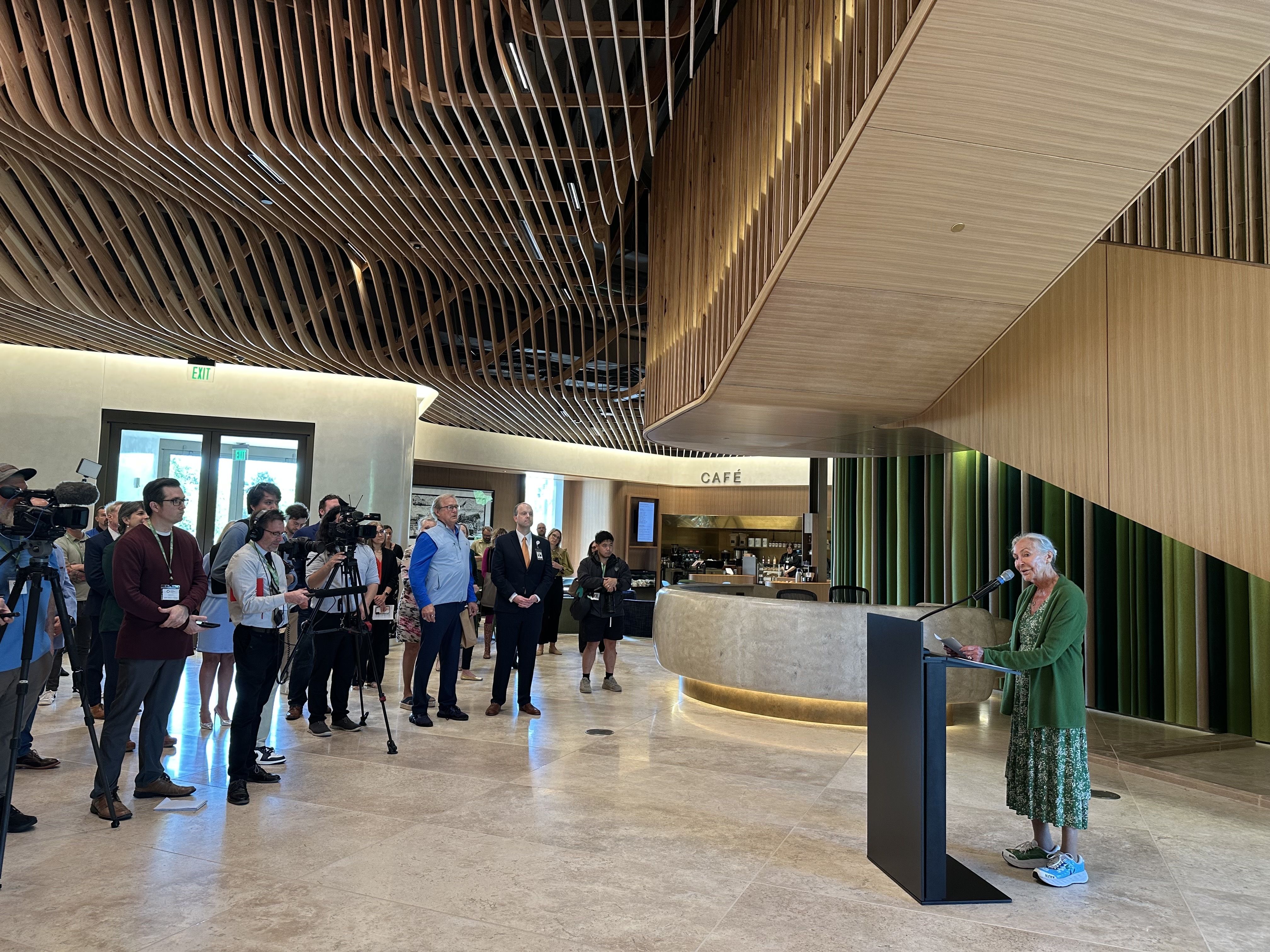 photo of Alice Walton speaking