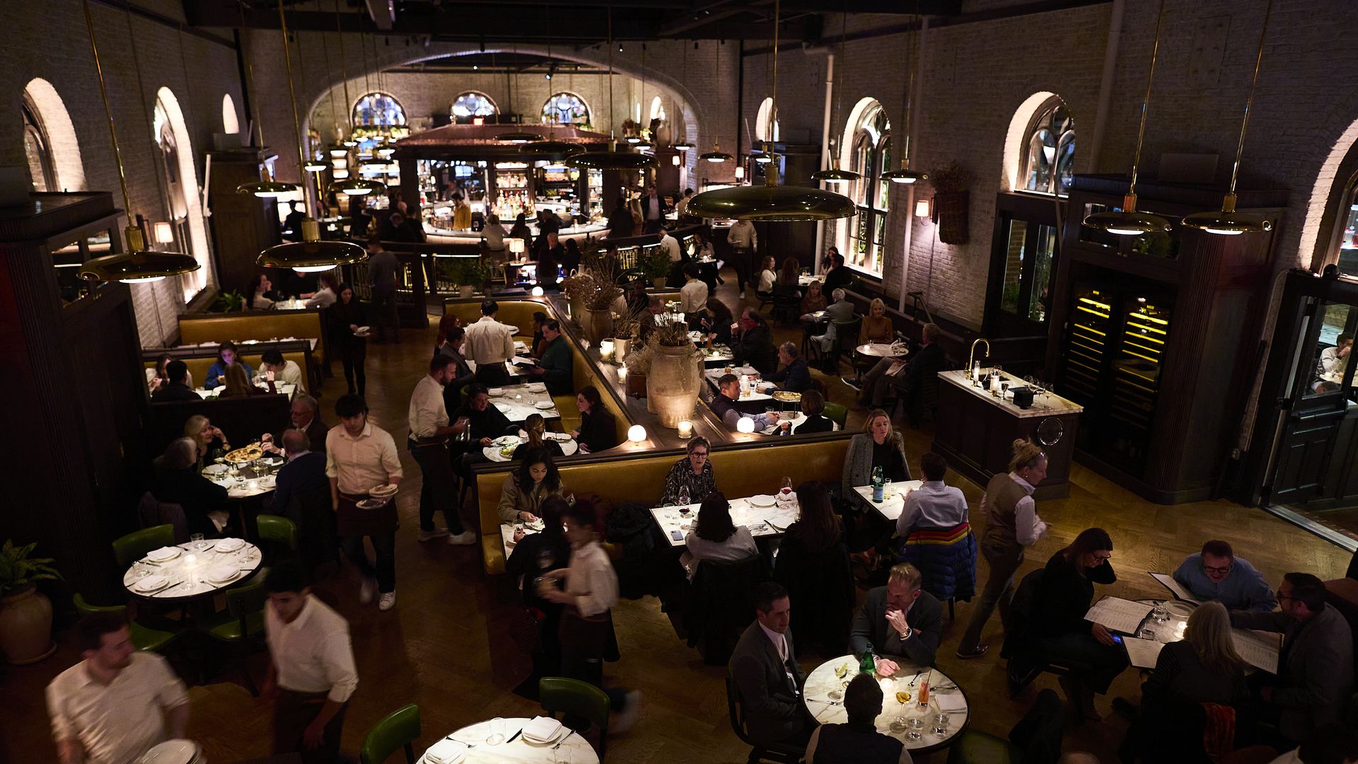 The dining room of Osteria Mozza