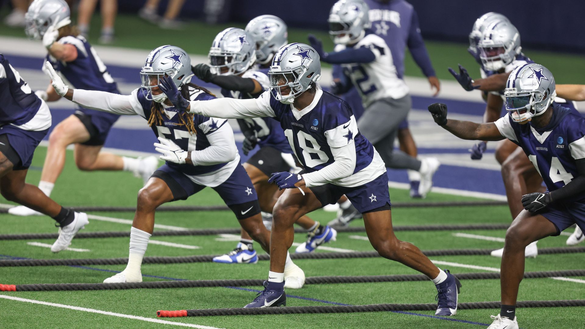 Dallas Cowboys practice during organized team activities 