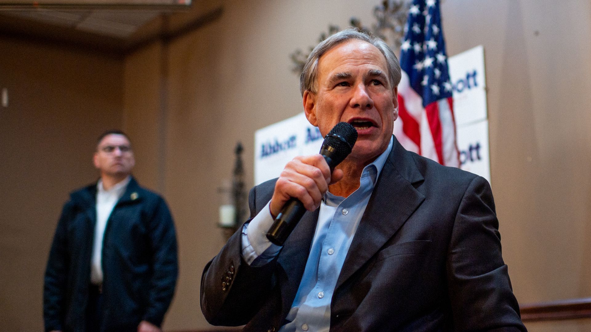 Texas Gov. Greg Abbott speaks during the 'Get Out The Vote' campaign event on February 23, 2022 in Houston, Texas