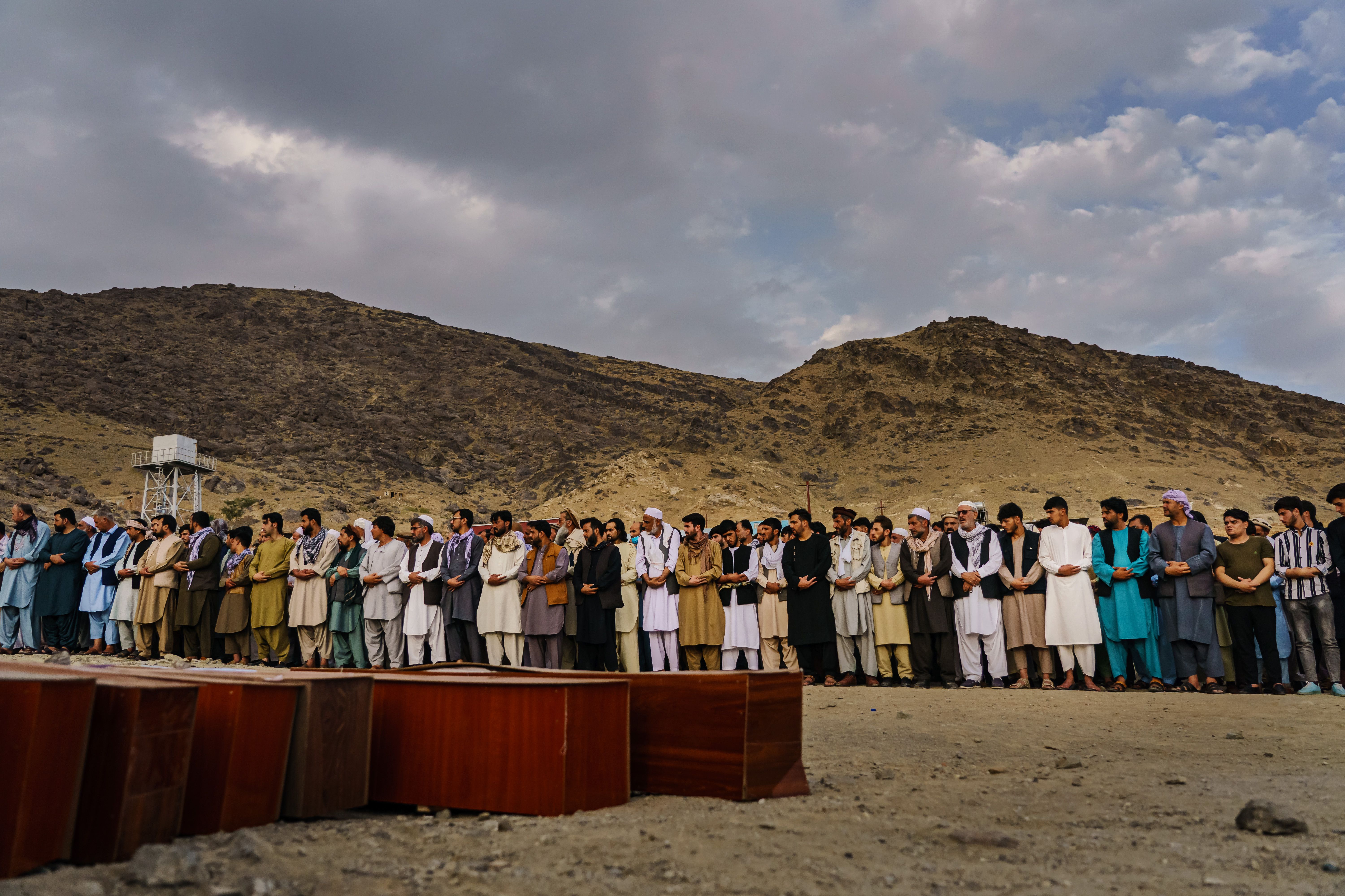 Afghans hold funeral for civilians killed in US drone strike