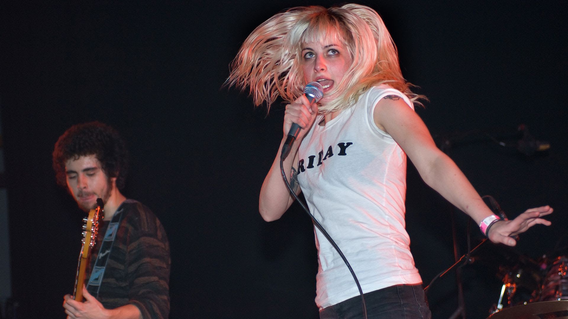 Jemina Pearl of Be Your Own Pet performs at the Motel Mozaique Festival in 2008 in the Netherlands.