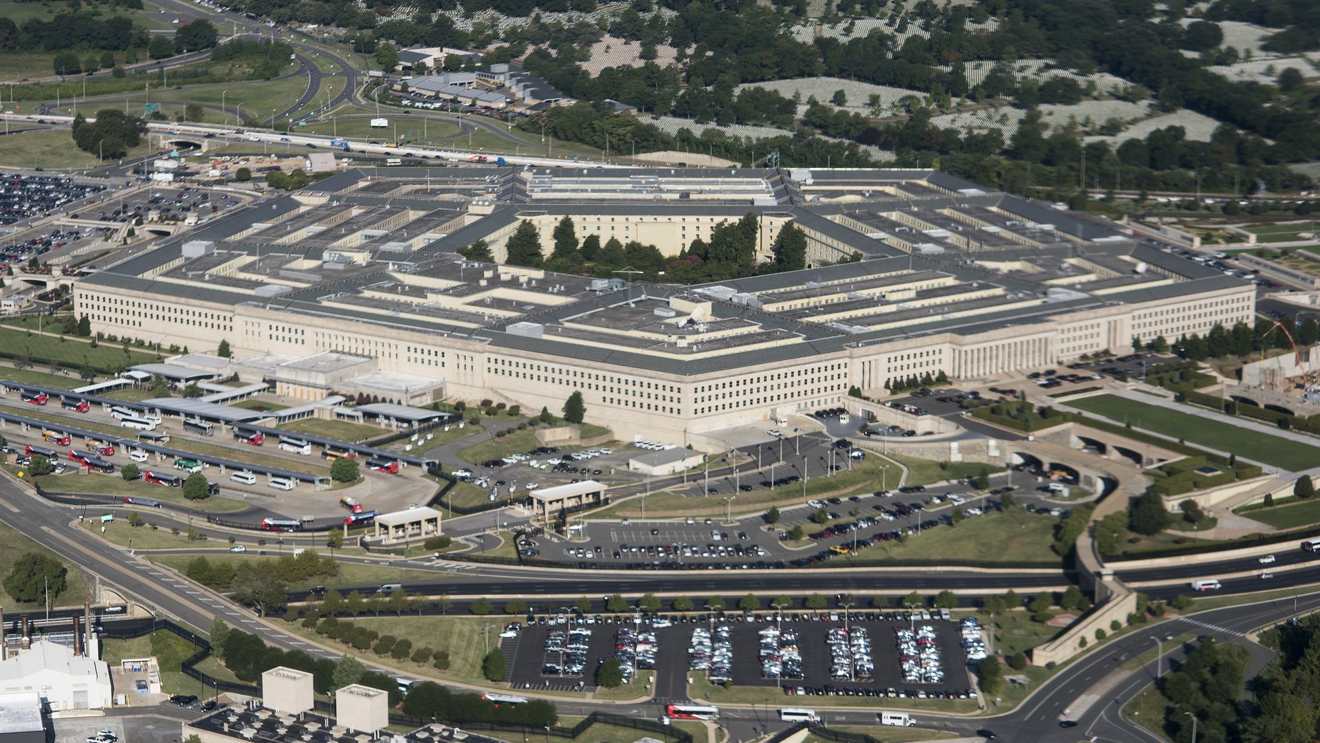 A birds eye view of the Pentagon