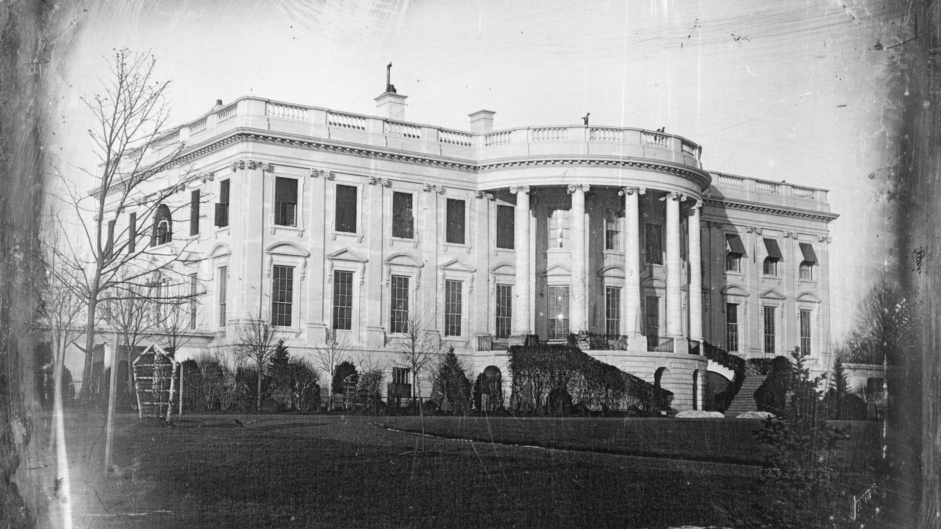 Earliest known photo of the White House. Credit: Library of Congress.