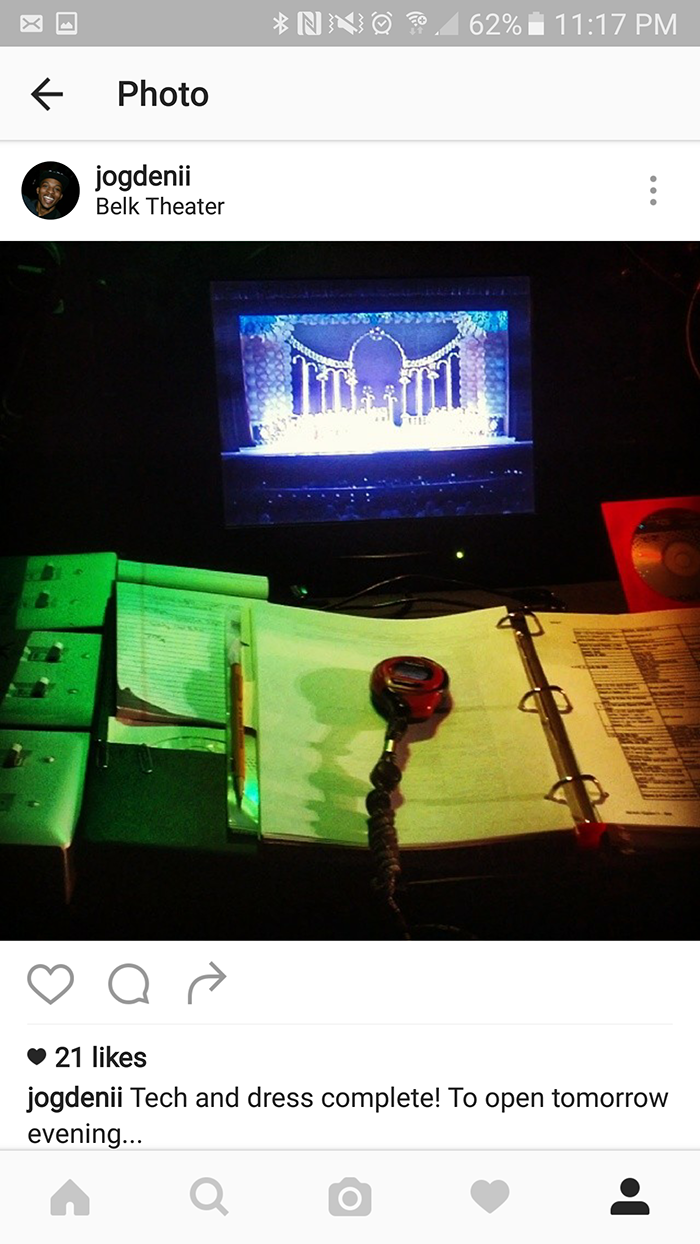 How I Work: James Ogden II, Company Stage Manager for Charlotte Ballet