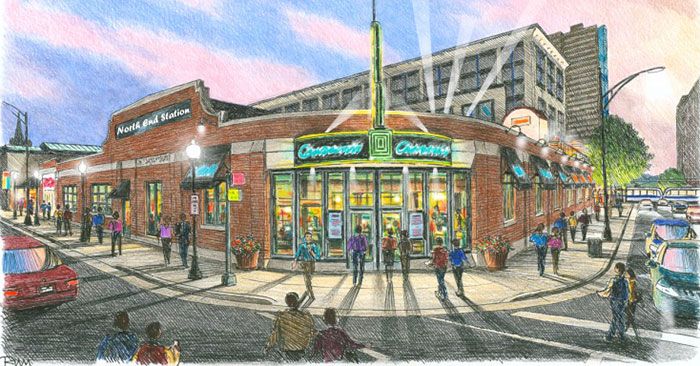 North End station rendering