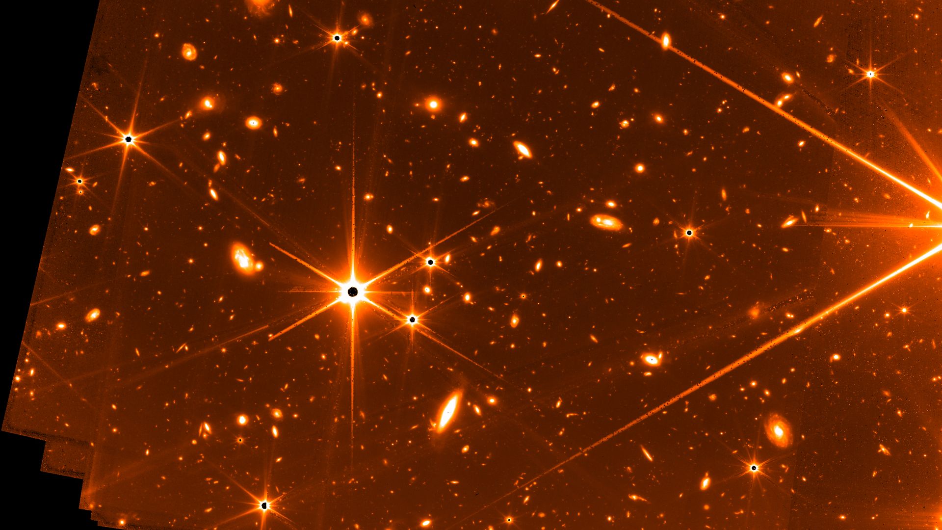 A James Webb Space Telescope test imaged produced in May.