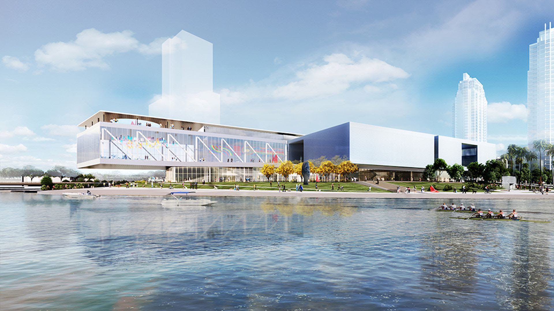 A rendering of the Tampa Museum of Art's new renovation and expansion on the waterfront