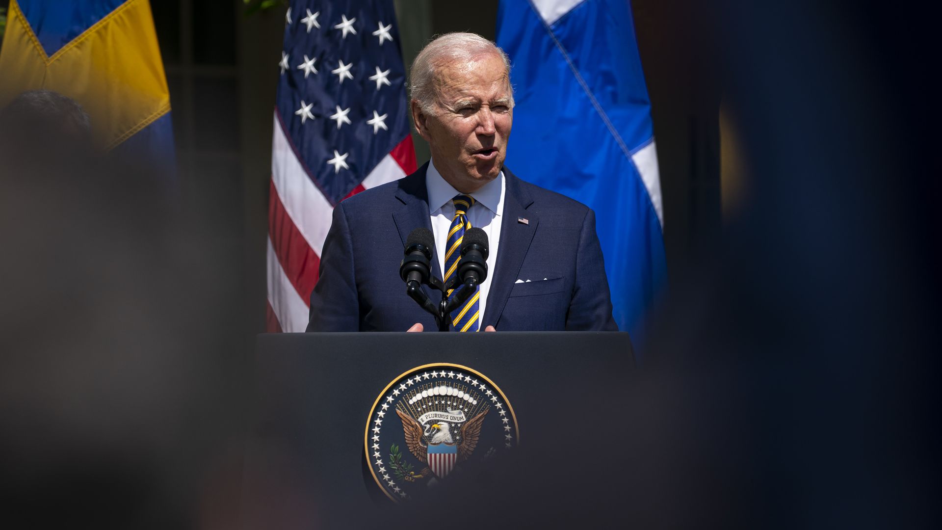 President Biden during a press conference at the White House on May 19.