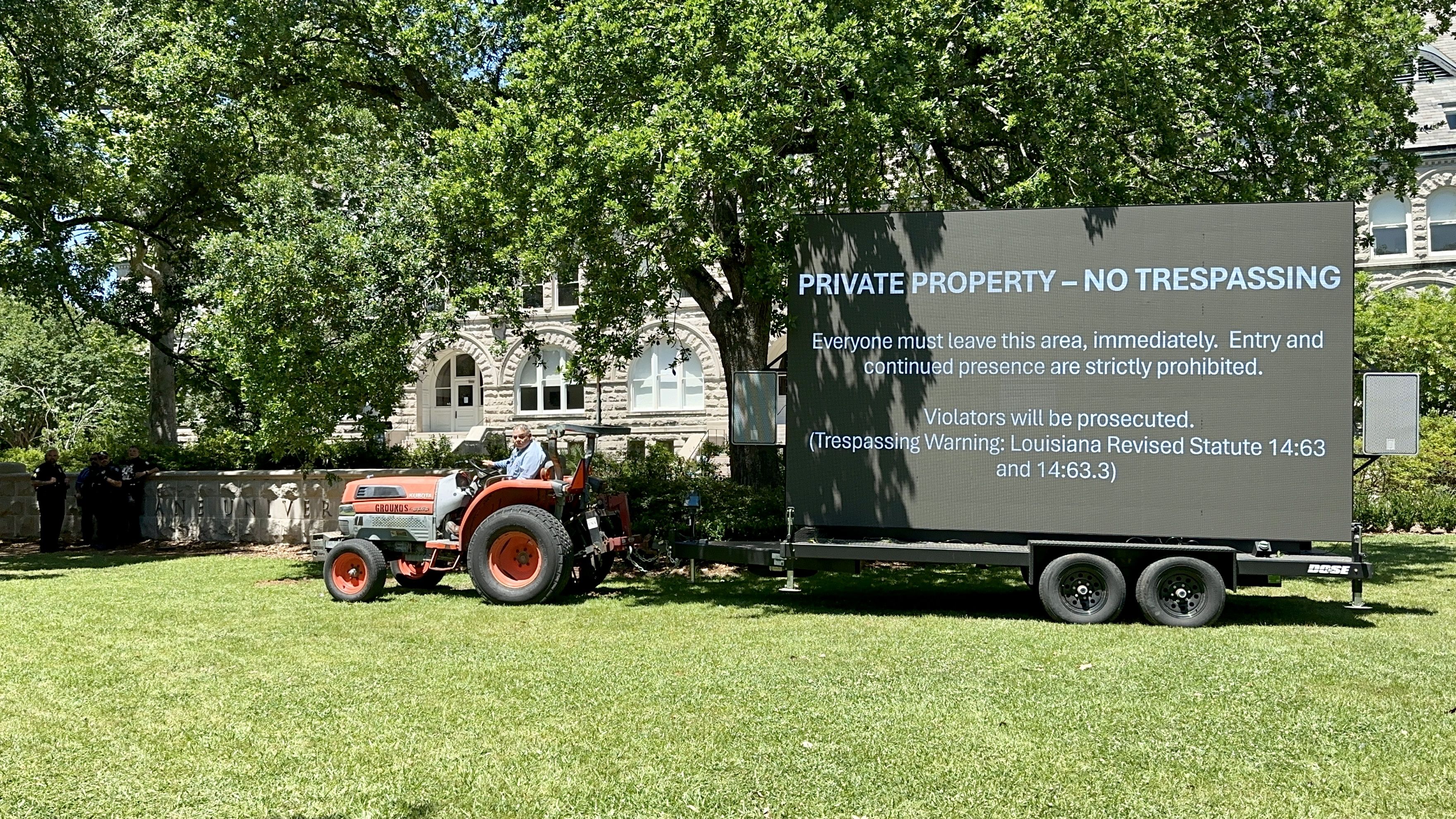Photos show people protesting at Tulane University in New Orleans