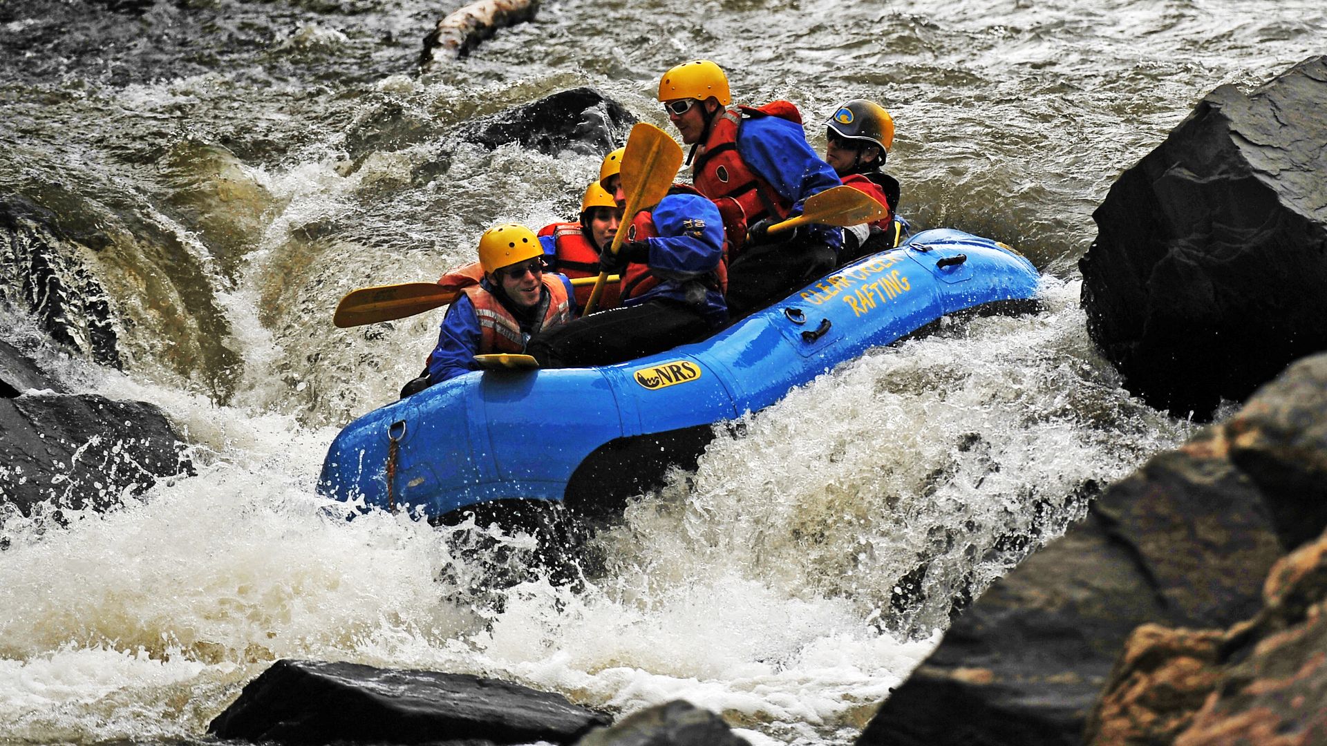 Rafters make their way down Clear Creek near Idaho Springs in 2011. Photo: RJ Sangosti/The Denver Post via Getty Images