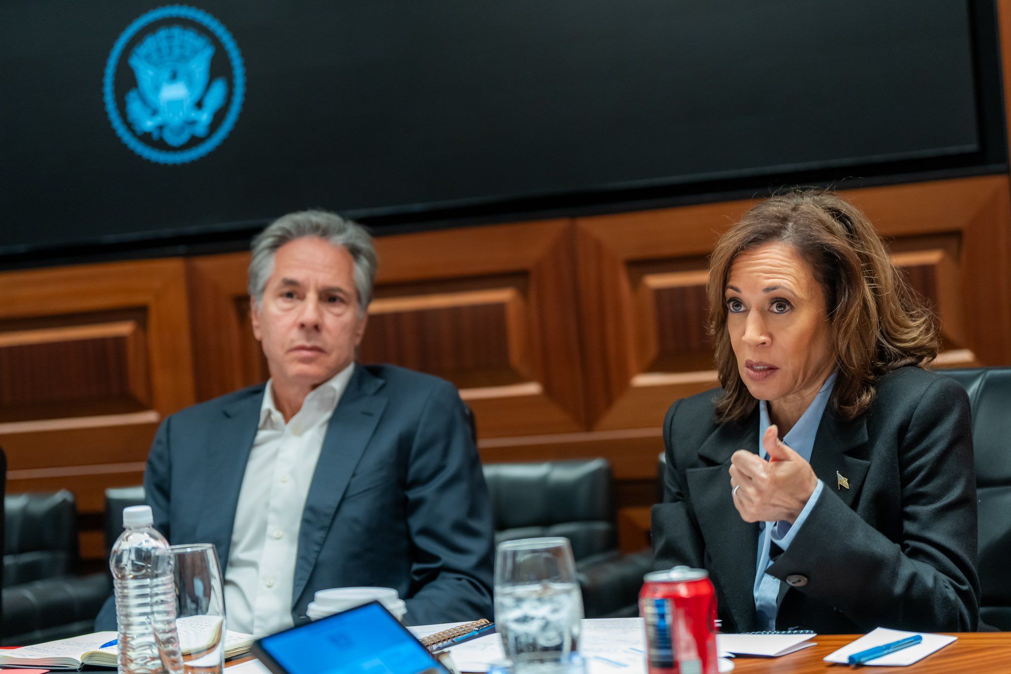 Vice President Harris speaks in the Situation Room