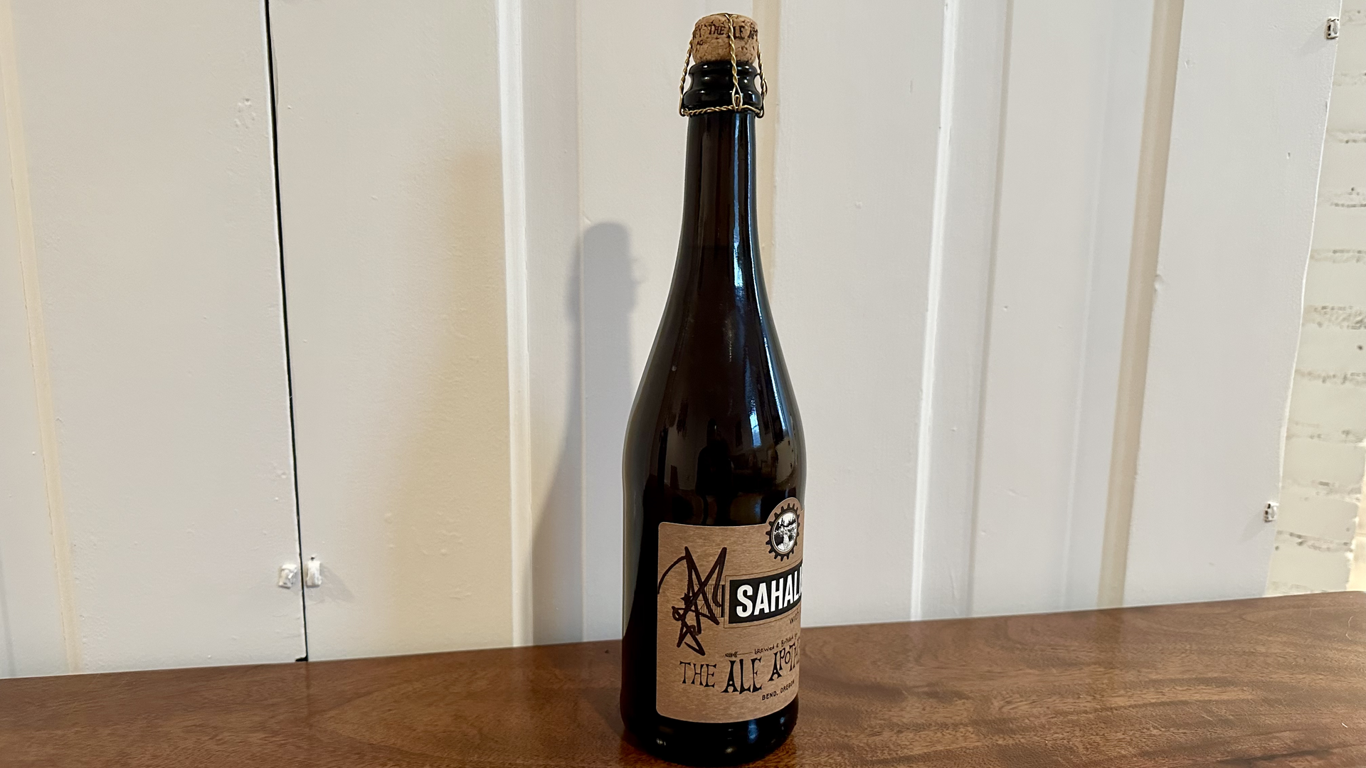 A bottle of Ale Apothecary beer 