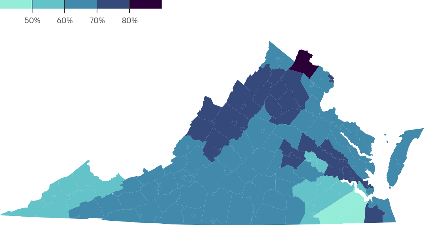 Virginia's food aid gap, mapped - Axios Richmond