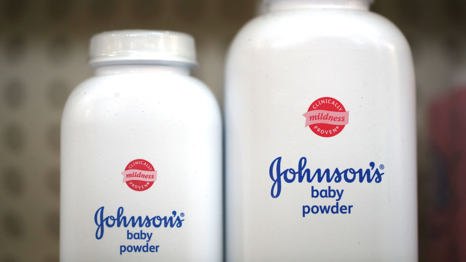 Baby powder bottles.