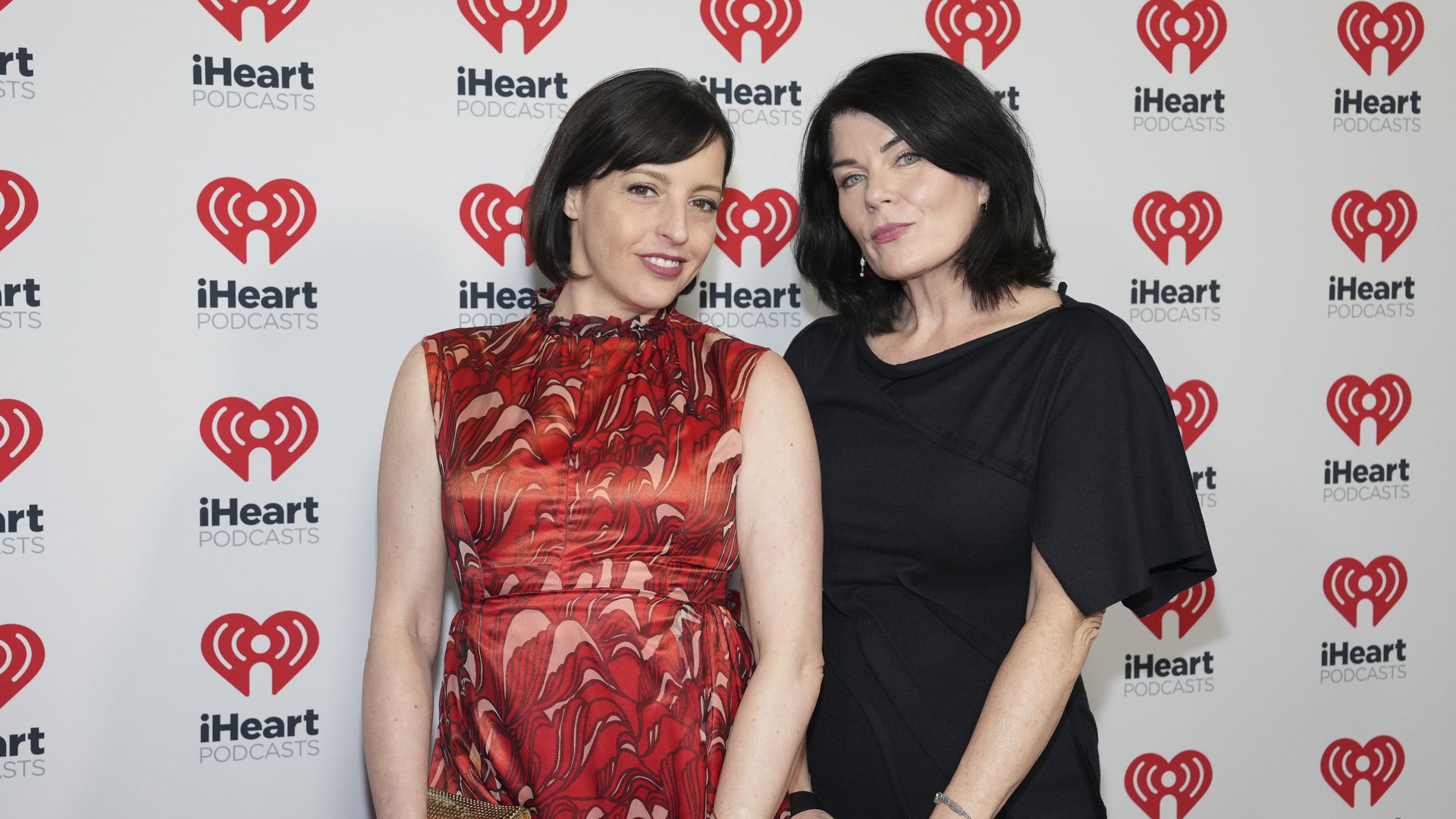Georgia Hardstark, Karen Kilgariff at 2025 iHeartPodcast Awards at Austin City Limits Live at the Moody Theater on March 10, 2025 in Austin, Texas. (Photo by Amy E. Price/SXSW Conference & Festivals via Getty Images)