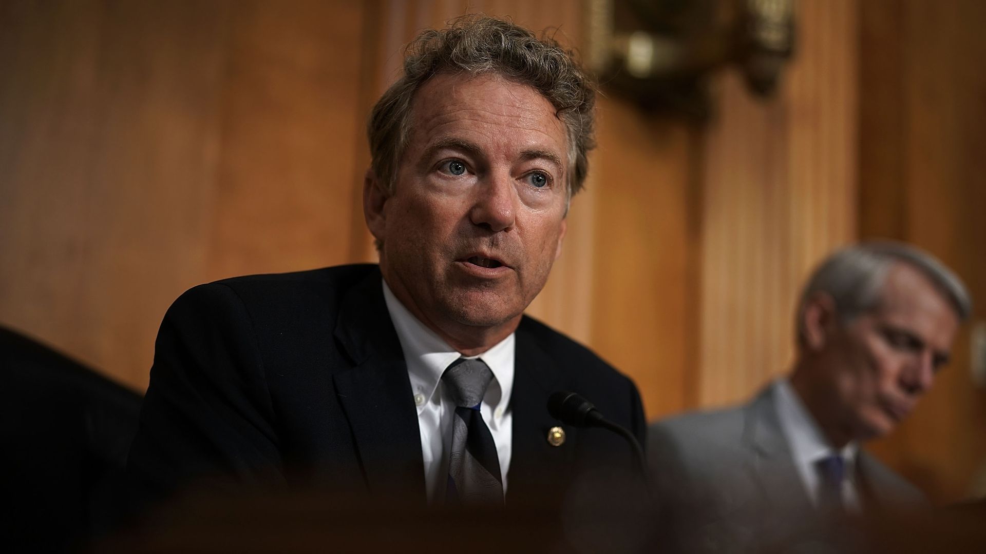 Sen. Rand Paul (R-KY) speaks during a hearing before Senate Foreign Relations Committee