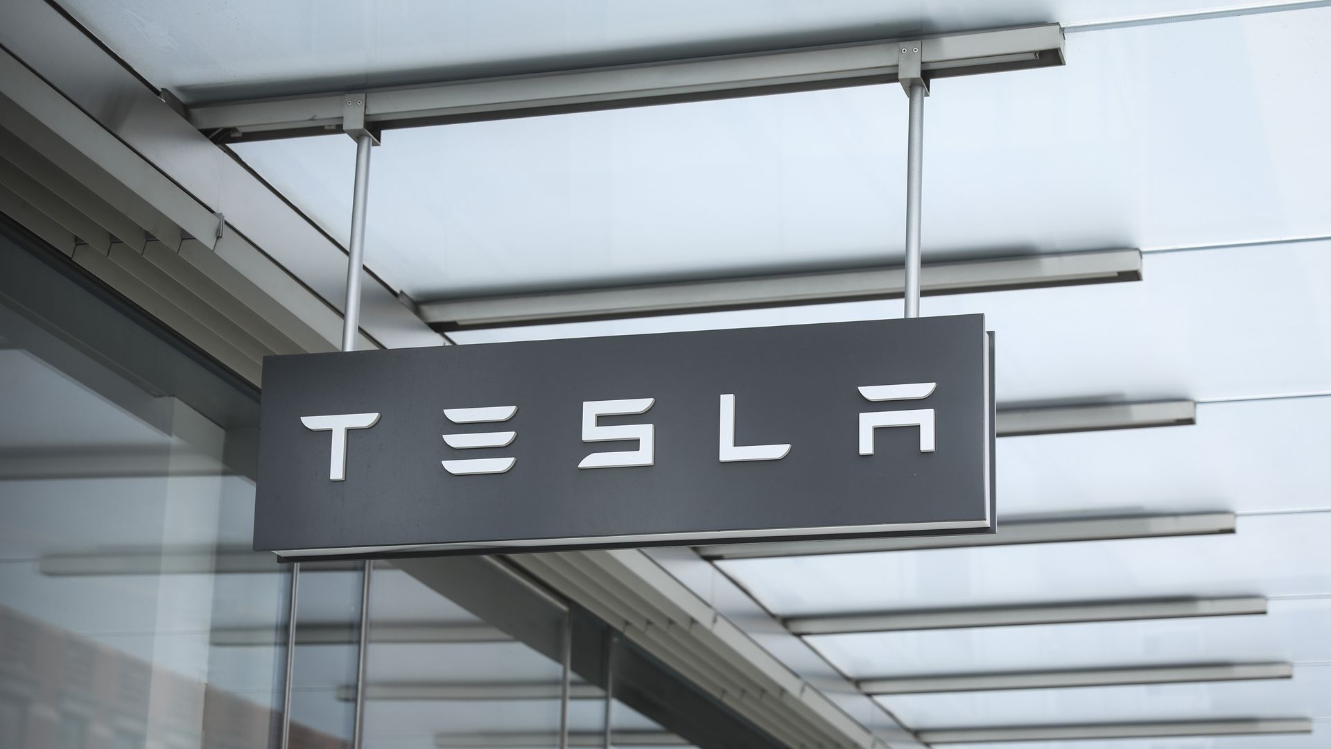 A Tesla showroom in New York City. Photo: Drew Angerer/Getty Images