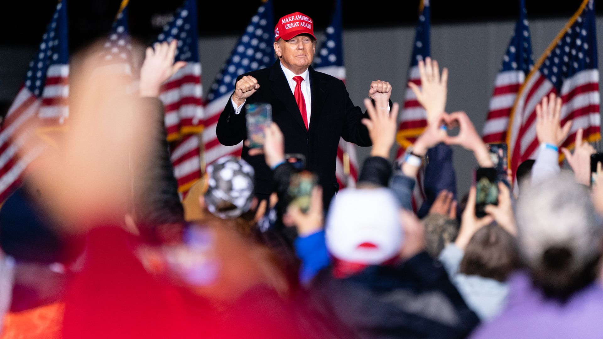 Former President Trump during a rally in Georgia on March 26