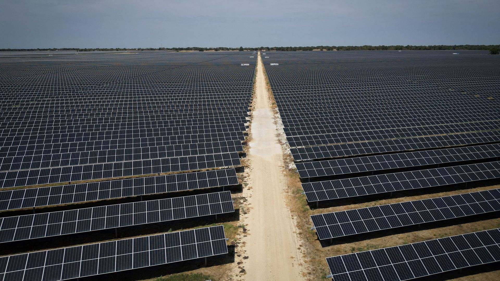 A  solar and storage plant in Iola, Texas.