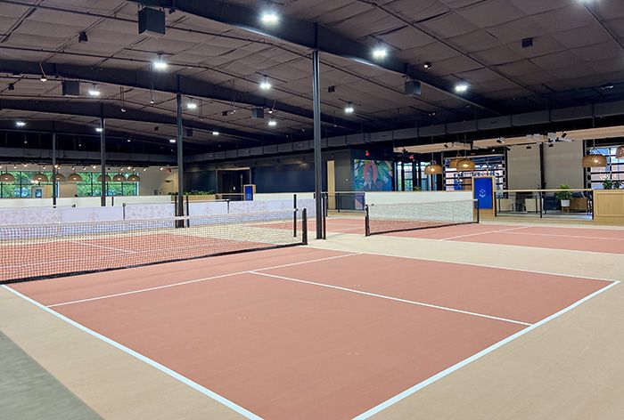 Rally's indoor courts.