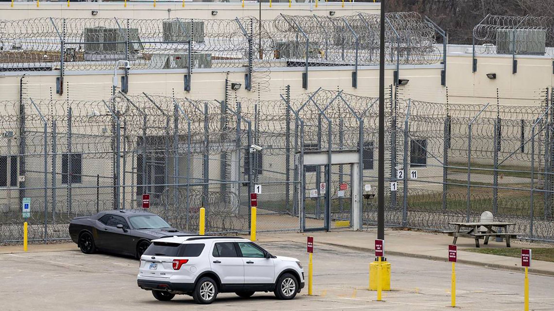 CoreCivic Midwest Regional Reception Center, formerly Leavenworth Detention Center, at 100 Hwy Terrace on March 3, 2025, in Leavenworth, Kansas. 