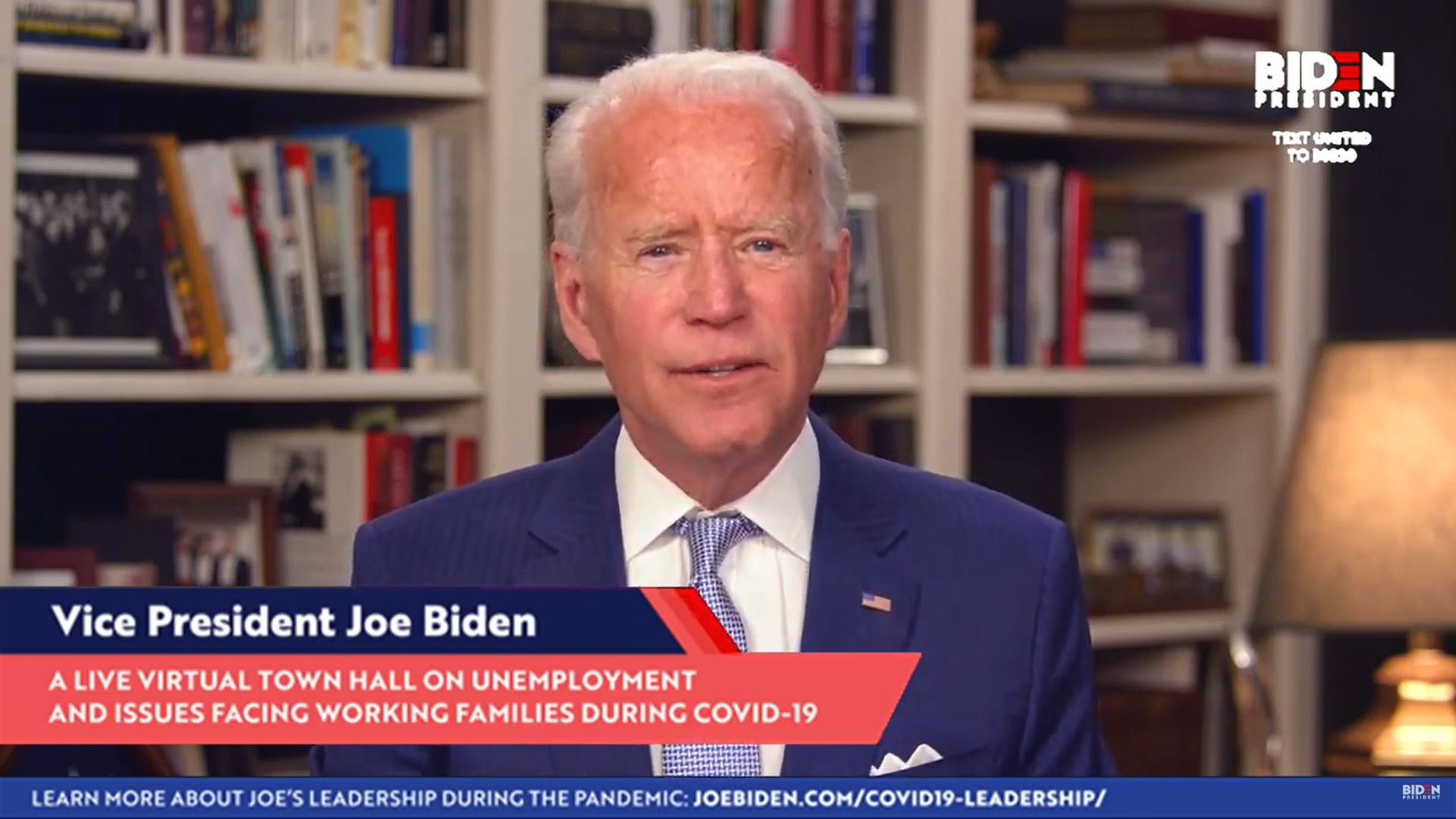 Joe biden virtual town hall 