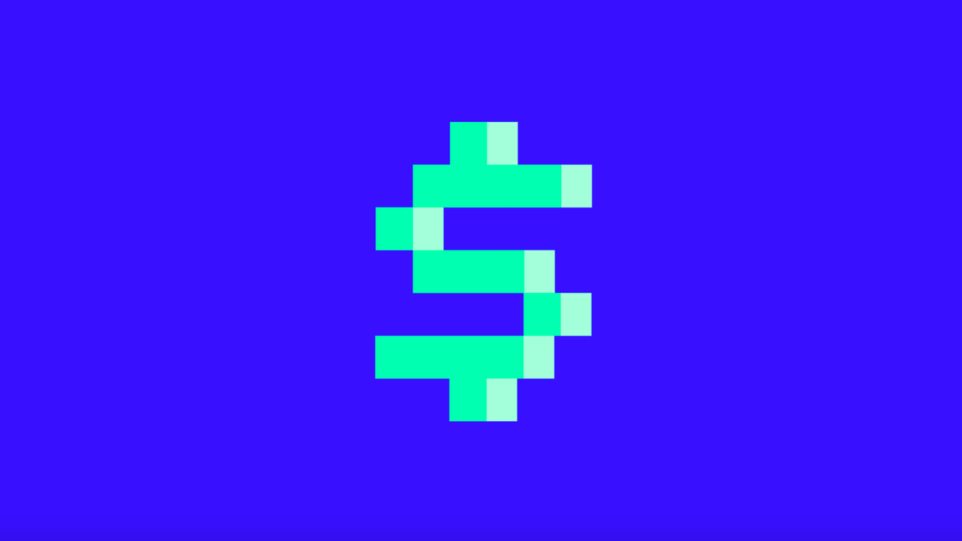 Pixel dollar sign