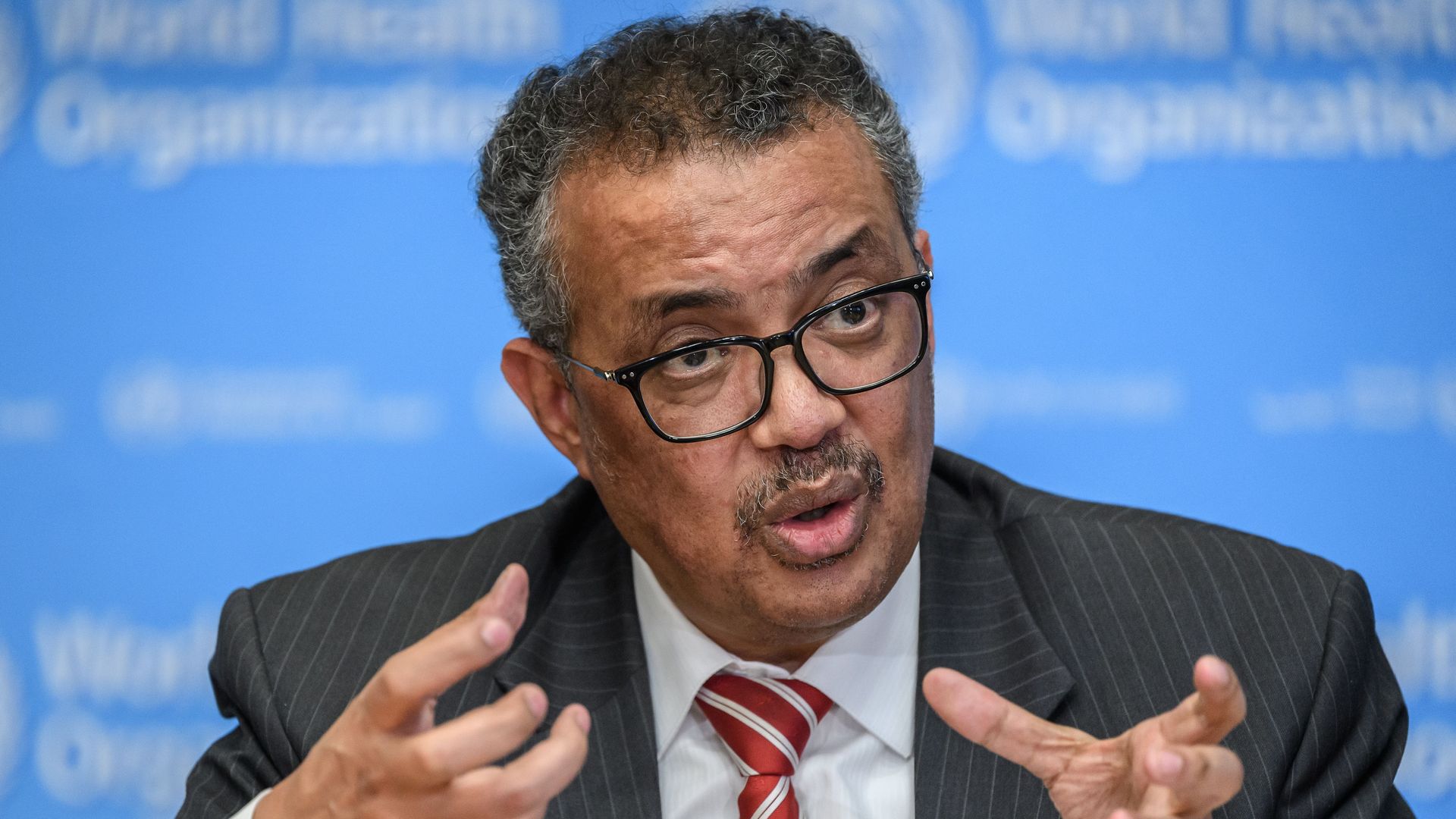 Picture of WHO chief Tedros Adhanom Ghebreyesus