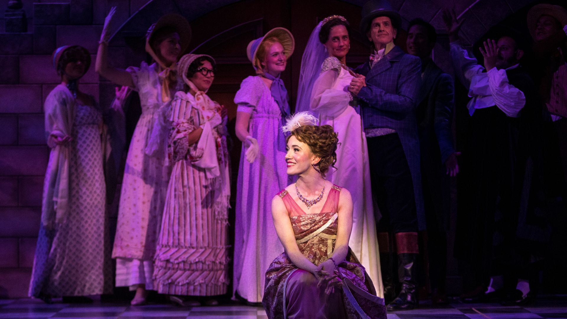 A picture of the live performance of Emma at the Guthrie Theater.