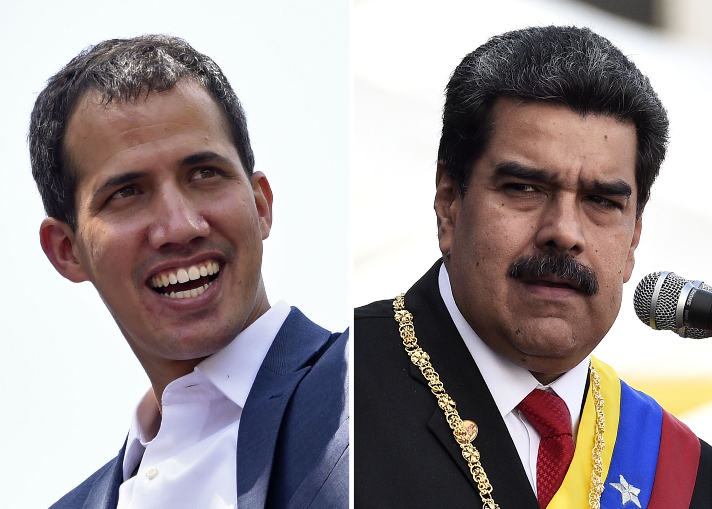 Juxtaposition of Guaido and Maduro