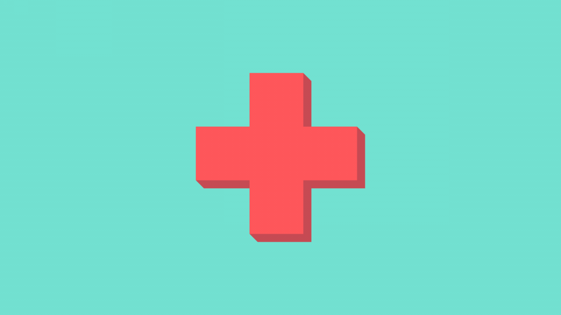 A gif of red crosses multiplying