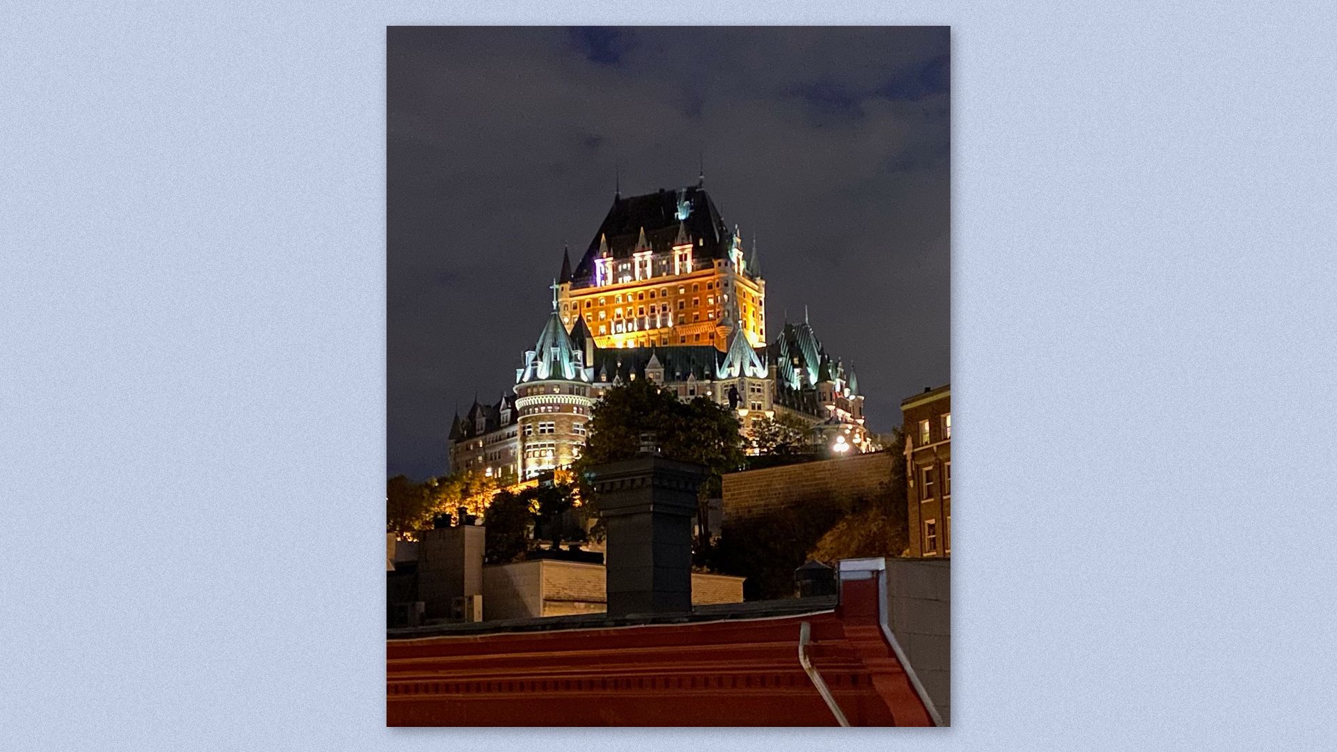 The Fairmont Le Château Frontenac hotel in Quebec City.