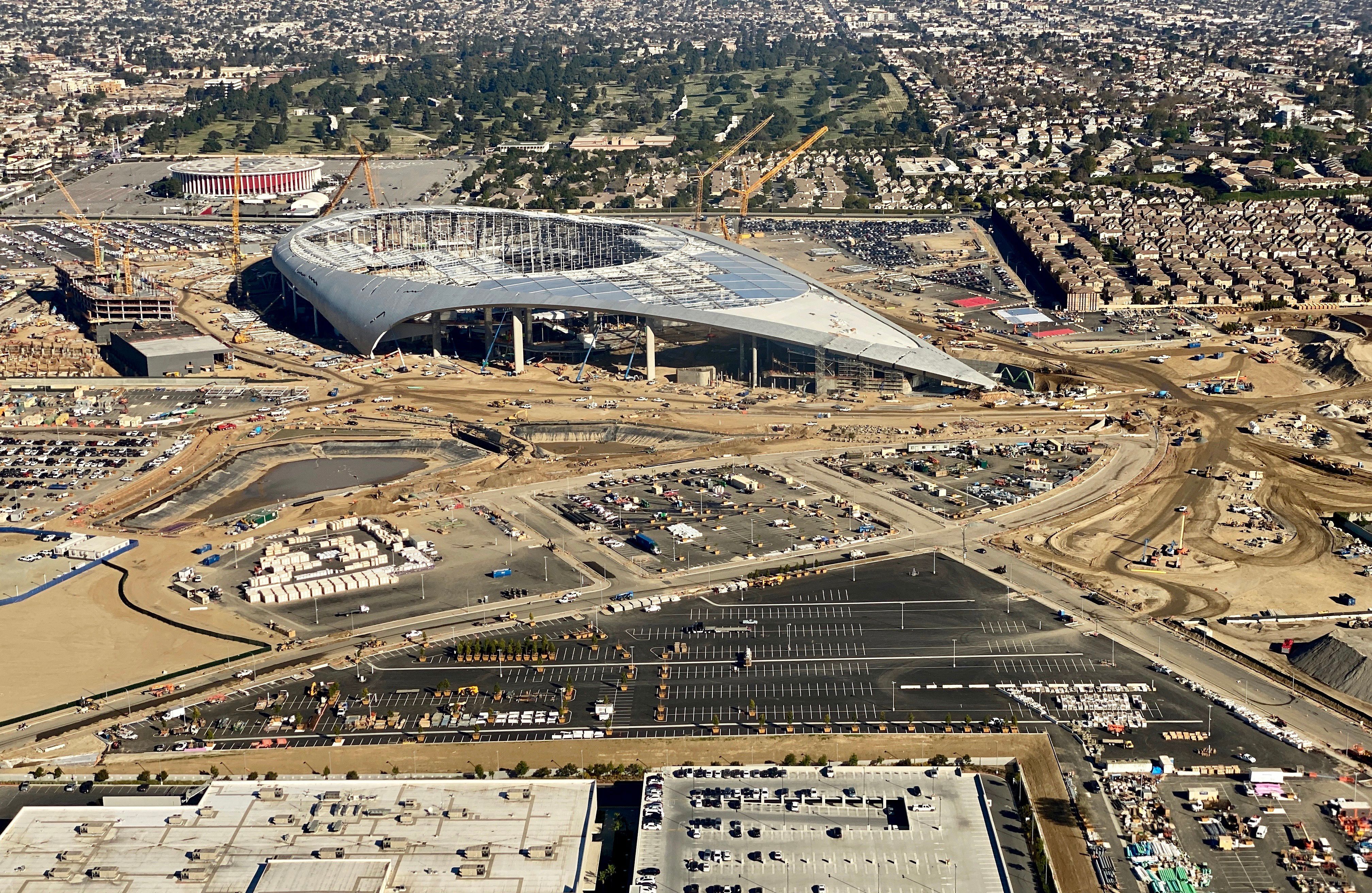 Sofi Stadium construction