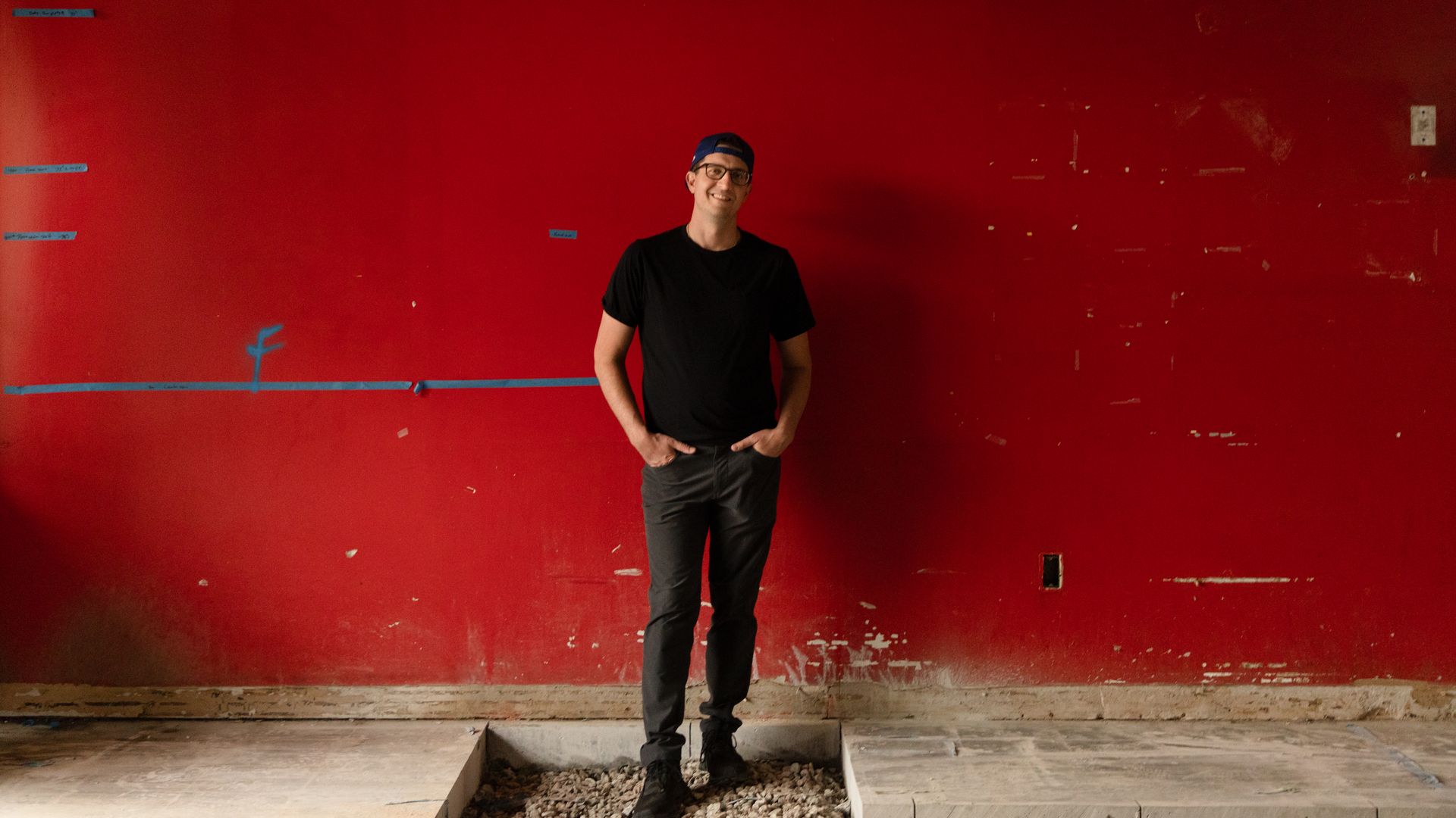 Anthony Guerra stands inside of the former Capital Creations restaurant space
