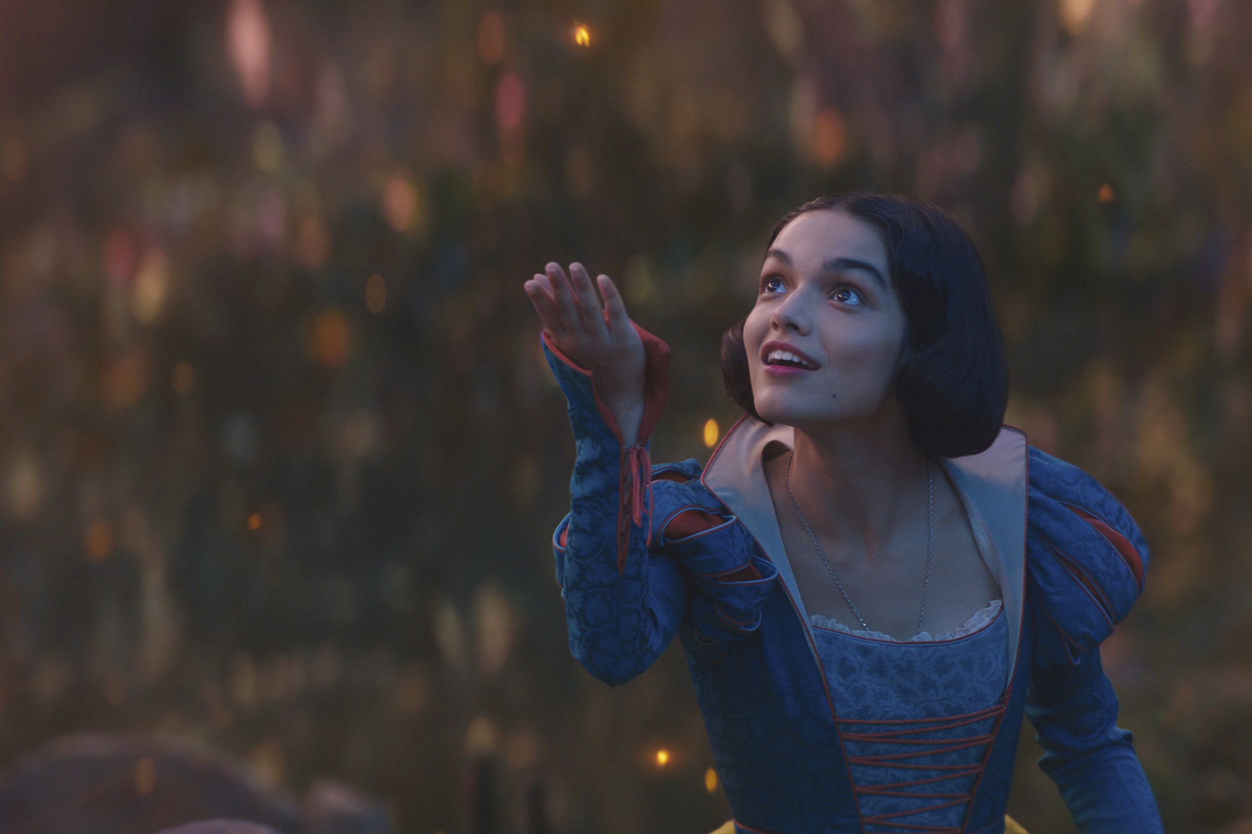 This image released by Disney shows Rachel Zegler in a scene from "Snow White."