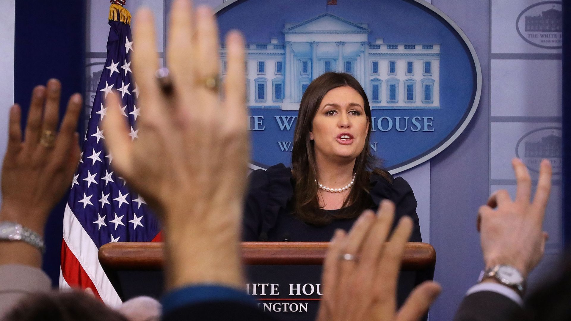 Press Secretary Sarah Sanders.